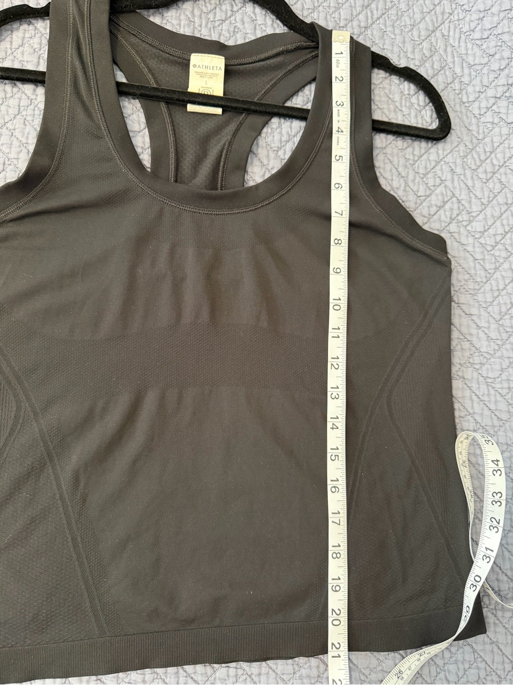 Athleta Black Momentum Seamless Tank Size Large - Picture 7 of 10